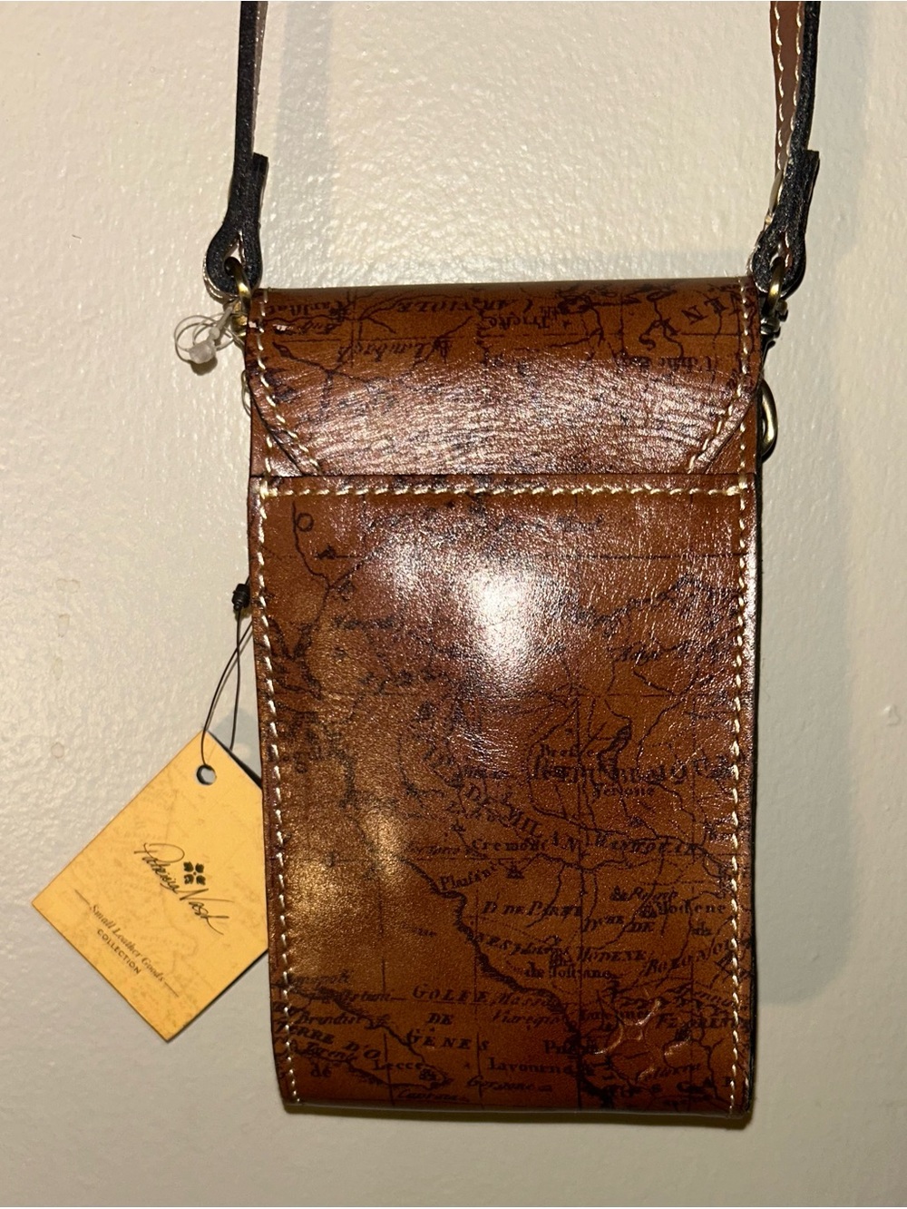 Patricia Nash Signature Map Rivalta Riot Rust Small Crossbody - Picture 4 of 12